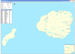 Kauai Basic<br>Wall Map