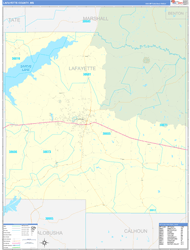 Lafayette Basic Wall Map