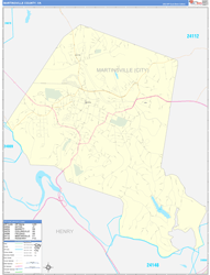 Martinsville Basic<br>Wall Map