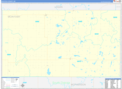 McIntosh County, ND Zip Code Map