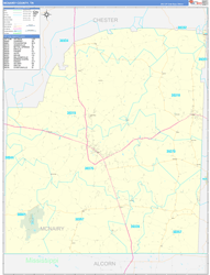 McNairy County, TN Zip Code Map