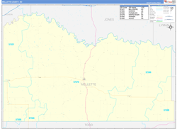Mellette County, SD Zip Code Map