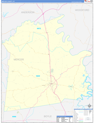 Mercer Basic<br>Wall Map
