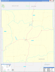 Mercer Basic Wall Map