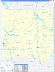 Mercer Basic<br>Wall Map