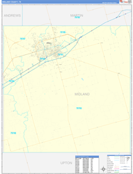 Midland County, TX Zip Code Map