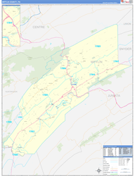 Mifflin County, PA Zip Code Map