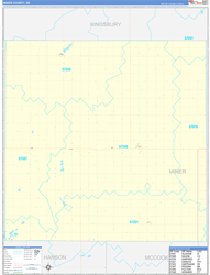 Miner County, SD Zip Code Map