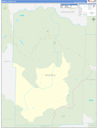 Mineral County, CO Zip Code Map