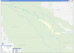 Mineral County, MT Zip Code Map