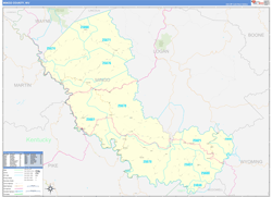 Mingo County, WV Zip Code Map