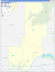 Minidoka County, ID Zip Code Map