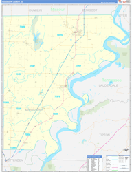 Mississippi Basic<br>Wall Map