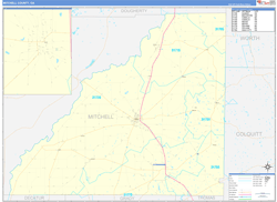 Mitchell County, GA Zip Code Map
