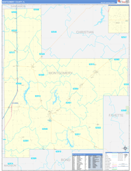 Montgomery Basic Wall Map