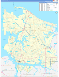 Norfolk Basic<br>Wall Map