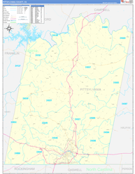 Pittsylvania Basic Wall Map