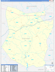 Schoharie Basic<br>Wall Map