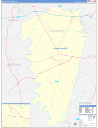 Woodford Basic<br>Wall Map
