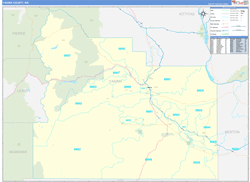 Yakima Basic Wall Map