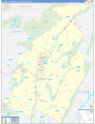 Altoona Basic Wall Map