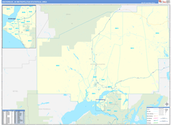 Anchorage Metro Area Wall Map Basic Style 2026