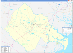 Hinesville Basic<br>Wall Map