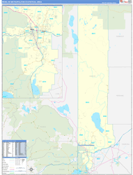 Reno Metro Area Wall Map Basic Style 2026