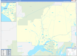 Anchorage Metro Area Wall Map Basic Style 2023