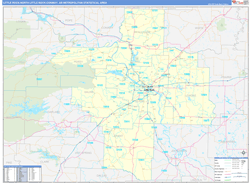 Little Rock Arkansas Wall Maps - MapSales