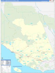 Ventura Metro Area Wall Map Basic Style 2025