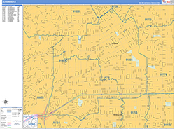 Alhambra Wall Map Basic Style 2026
