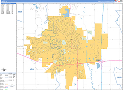 Ames Wall Map Basic Style 2026