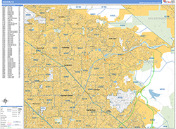 Anaheim Wall Map Basic Style 2026