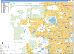 Arvada Wall Map Basic Style 2026