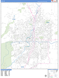 Bend Wall Map Basic Style 2026