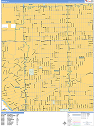 Berwyn Wall Map Basic Style 2026