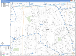 Brentwood Wall Map Basic Style 2026