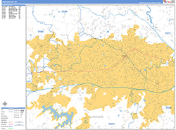 Burlington Wall Map Basic Style 2026