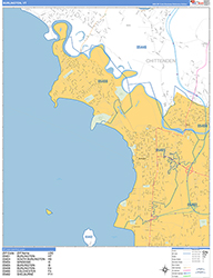 Burlington Wall Map Basic Style 2026