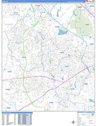 Cary Wall Map Basic Style 2026