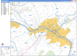 Charleston Wall Map Basic Style 2026