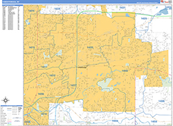 Cheektowaga Wall Map Basic Style 2026