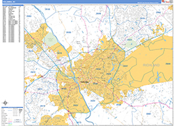 Columbia Wall Map Basic Style 2026