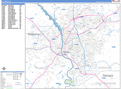 Columbus Wall Map Basic Style 2026