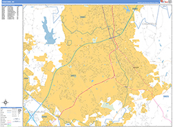 Concord Wall Map Basic Style 2026
