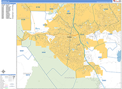 Corona Wall Map Basic Style 2026
