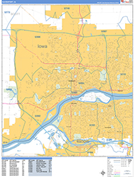 Davenport Wall Map Basic Style 2026