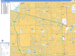 Davie Wall Map Basic Style 2026