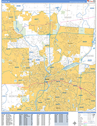 Dayton Wall Map Basic Style 2026